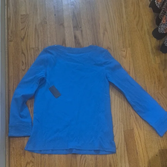 Rafaella Blue Crewneck Sweater - Picture 4 of 4